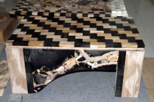 Petrified Wood Mozaik Table